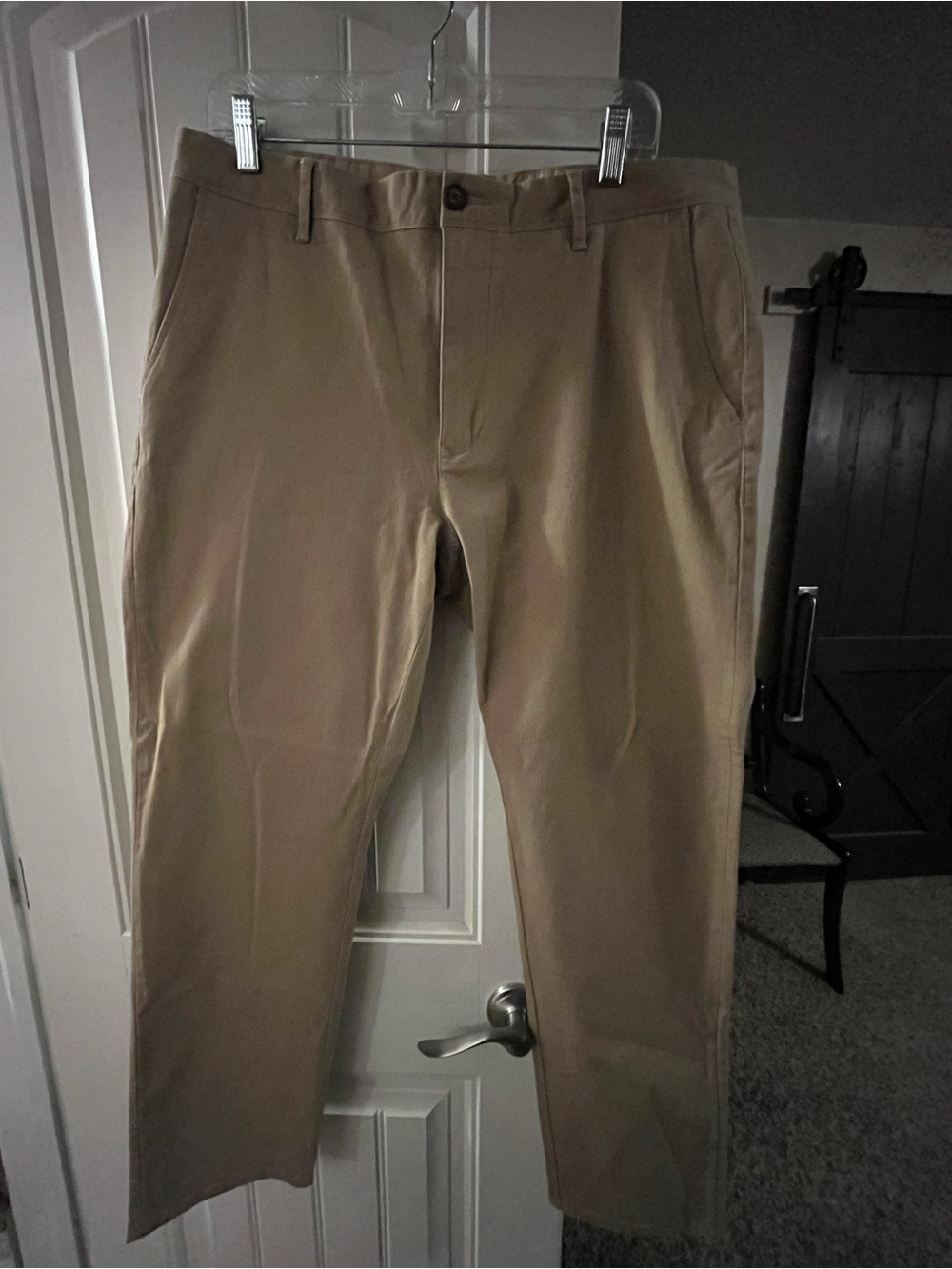 Mott & Bow Classic Charles Twill Chino  Pants in Tan, 35x30